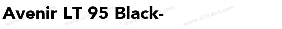 Avenir LT 95 Black字体转换